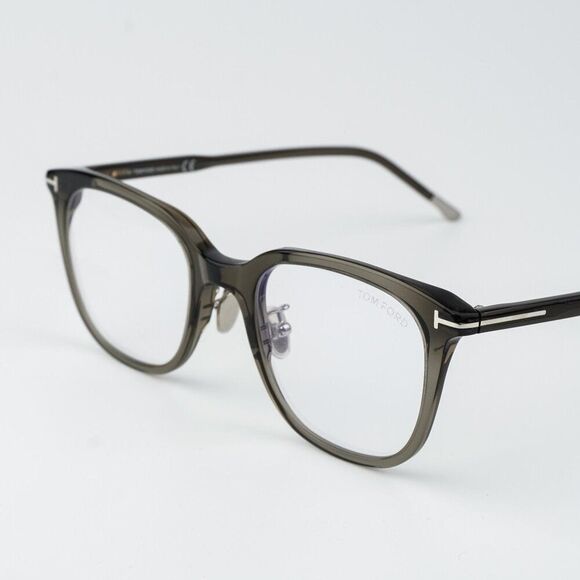 Tom Ford Women Eyeglasses Grey Blue Block Square FT5776-D-B/O 020 BRAND NEW main image 7